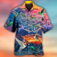 Hummingbird In Dreamy Sky Art – Hawaiian Shirt