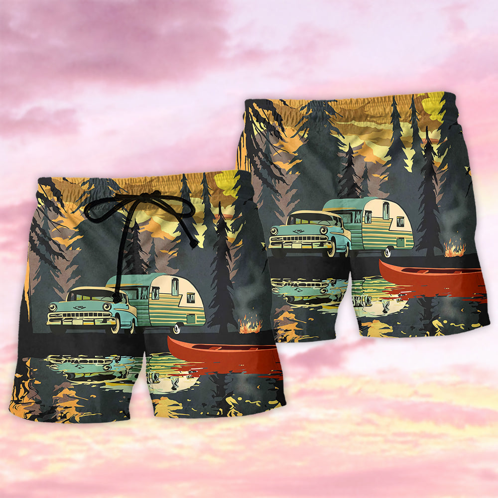 Camping I'm Done Nursing - Beach Short - Owls Matrix LTD