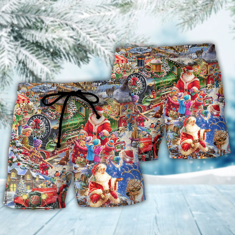 Christmas Joy Love Peace Family Spirit – Beach Short