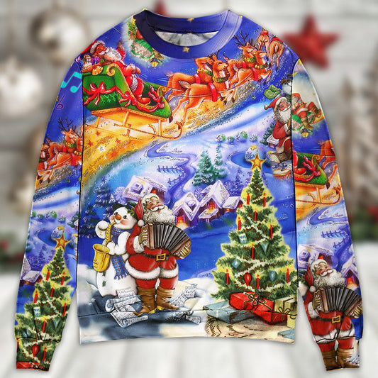 Christmas Santa Love Holiday Style – Sweater - Ugly Christmas Sweater