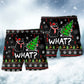Cat Wreck The Tree Funny Ugly Style Christmas - Beach Short - Owls Matrix LTD