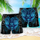 Viking King Blue Art - Beach Short - Owls Matrix LTD