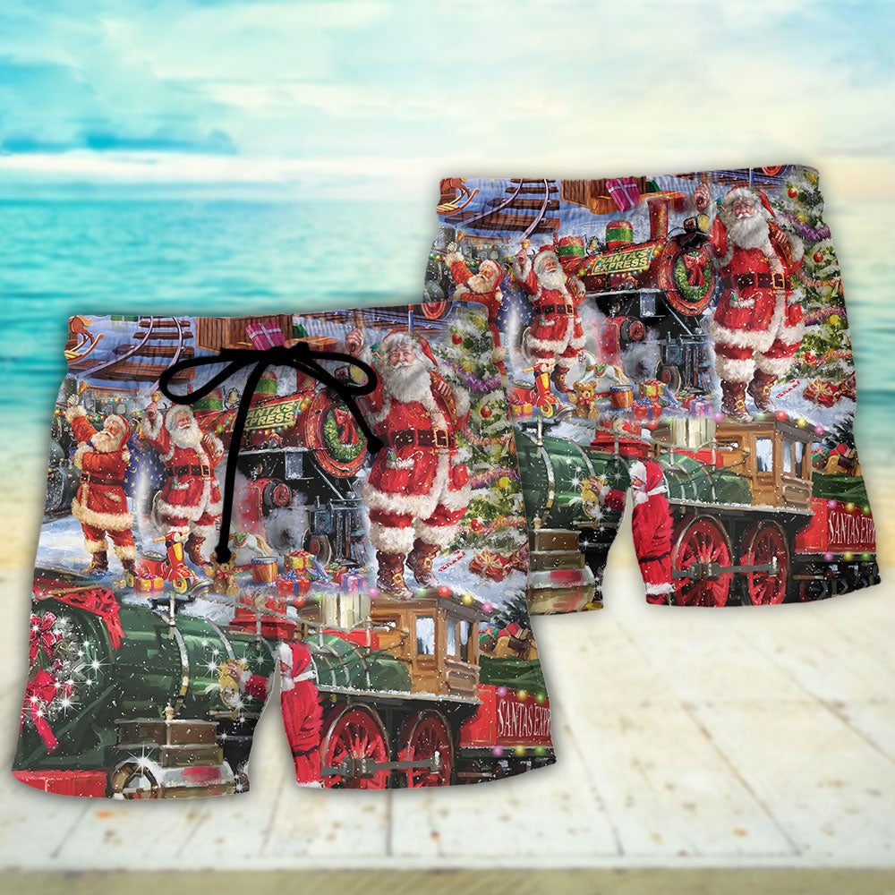 Santa Snow Village Spirit Of Giving – Beach Short