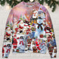Santa And Snowman Snow Village – Sweater - Ugly Christmas Sweater