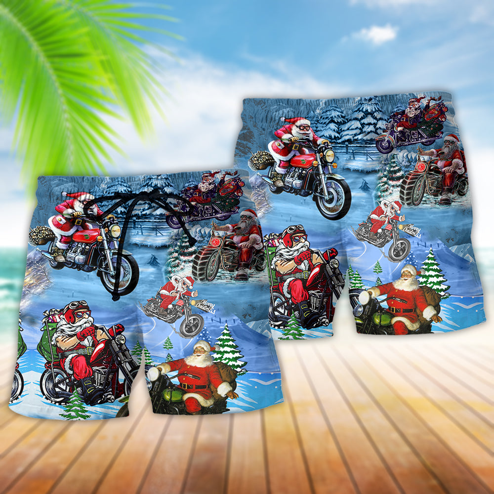 Christmas Driving With Santa – Beach Short