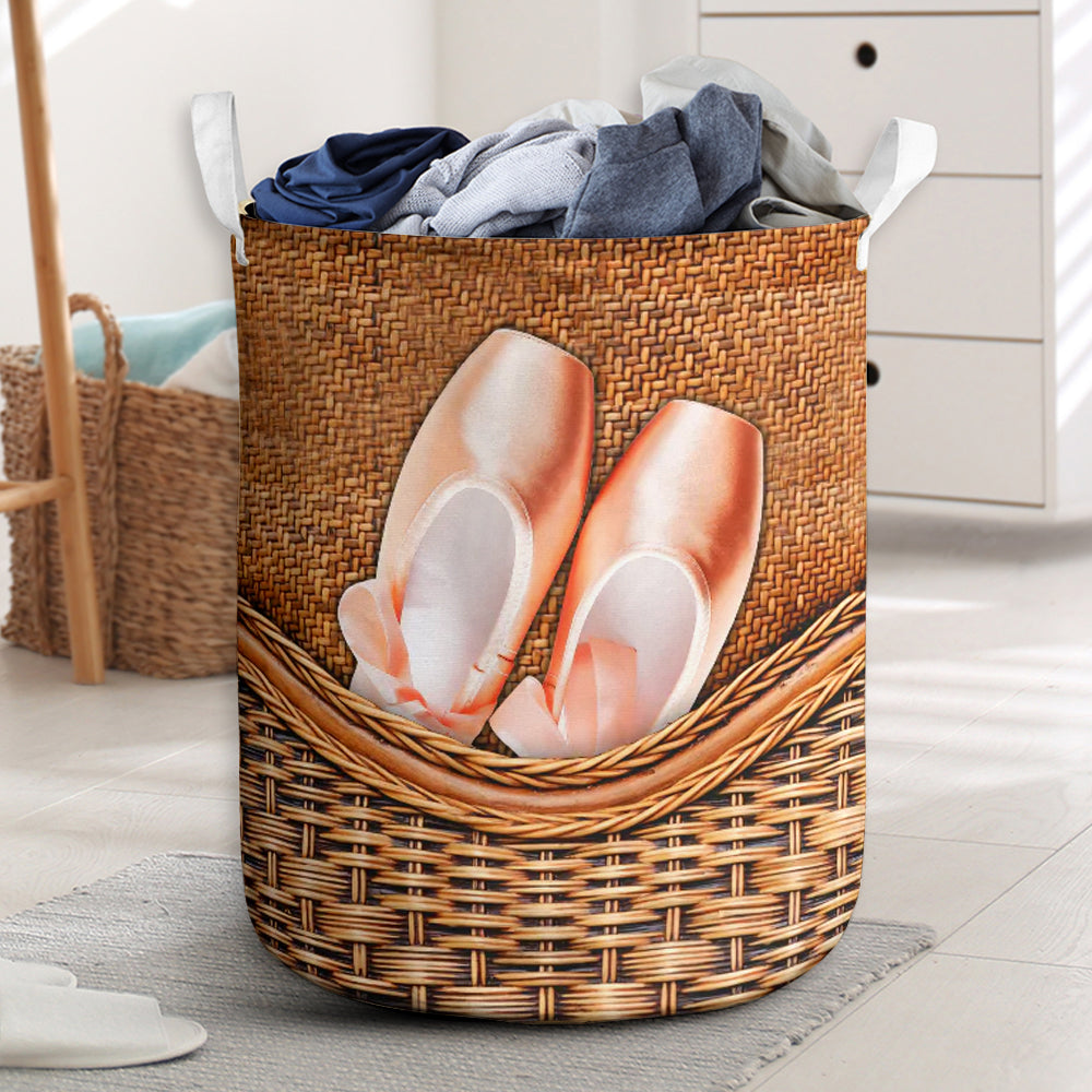 Ballet dance rattan teaxture - Laundry basket - Owls Matrix LTD