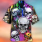 Skull Aloha Music Party Vibe Art – Hawaiian Shirt