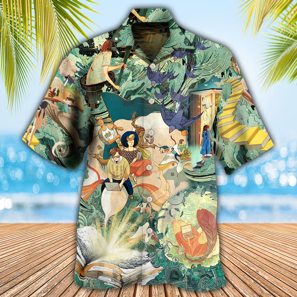 Author Inspiration Build Your Mind – Hawaiian Shirt