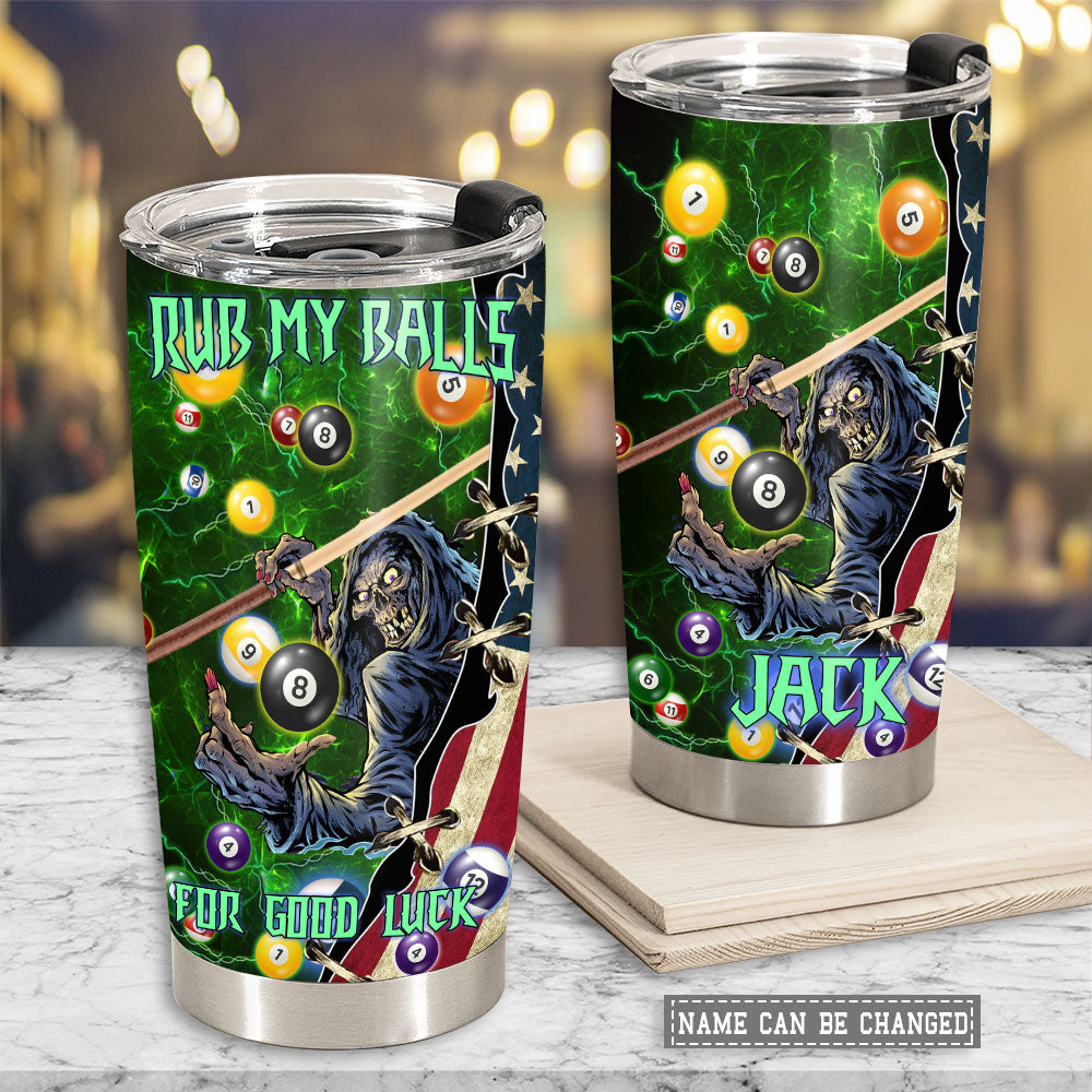 Billiard Good Luck Personalized 20 Oz Tumbler For Coffee Travel And Daily Use