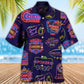 Poker Neon Casino Night Art - Hawaiian Shirt