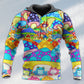 Hippie Frog Mushroom Peace Art - 3D Hoodie