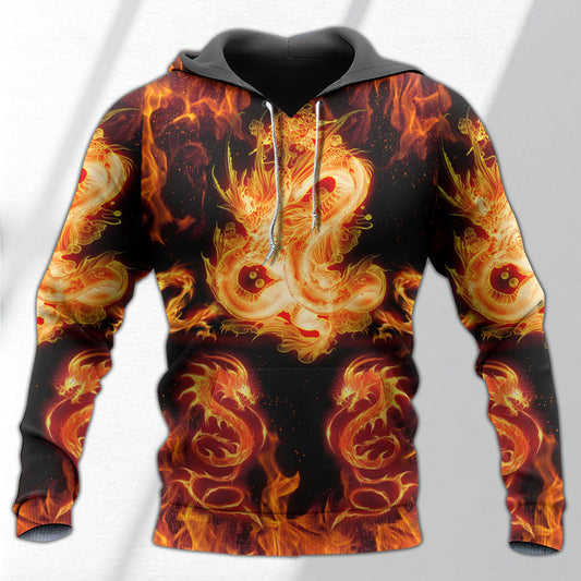 Dragon Fireball Fantasy - 3D Hoodie
