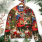 Christmas Santa Daily Life Art Style – Sweater - Ugly Christmas Sweater
