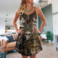 Steampunk Vintage Cat Style – Women's Summer Sleeveless V-Neck Camisole Dress