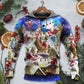 Christmas Rooftop Santa Reindeer Night - 3D Hoodie