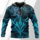 Blue Lightning Dragon Fantasy - 3D Hoodie