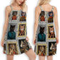 Noble Aristocrat Cat Style – Women's Summer Sleeveless V-Neck Camisole Dress
