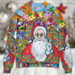 Hawaiian Hippie Santa Claus – Sweater - Ugly Christmas Sweater