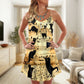 Cat Love Music Notes – Women's Summer Sleeveless V-Neck Camisole Dress
