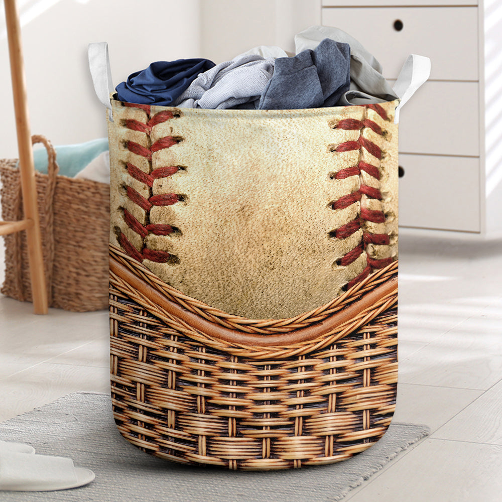 Baseball rattan mandala - Laundry basket - Owls Matrix LTD