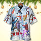 Christmas Snowman Family Joyful Holiday Art – Hawaiian Shirt