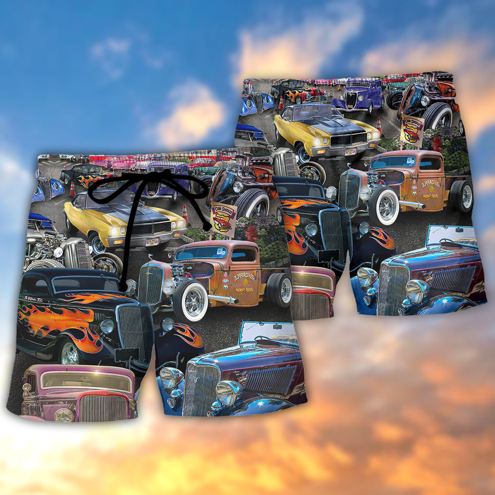 Hot Rod Diner Classic Car Show – Beach Short