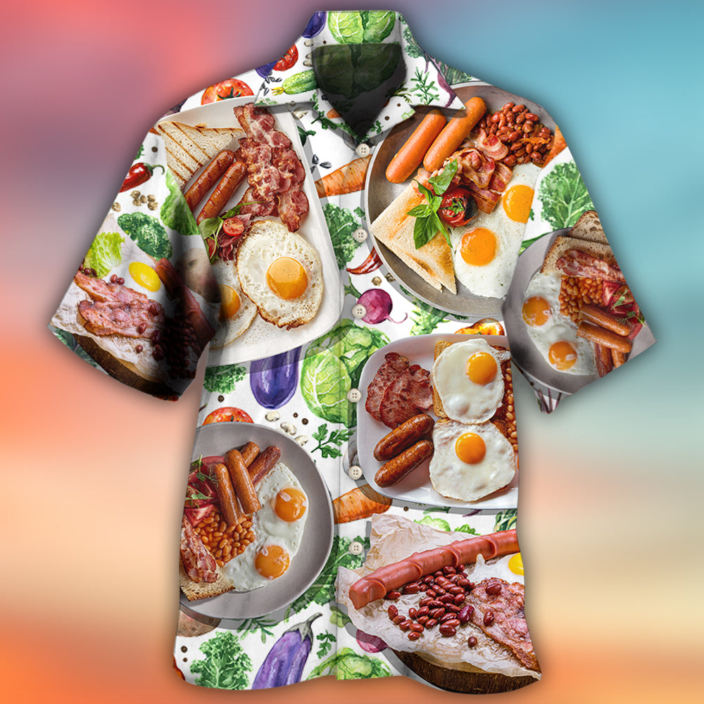 Breakfast Sausage Food Art – Hawaiian Shirt