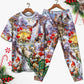 Christmas Oh Santa Claus Gnomes - Pajamas Short Sleeve - Owls Matrix LTD