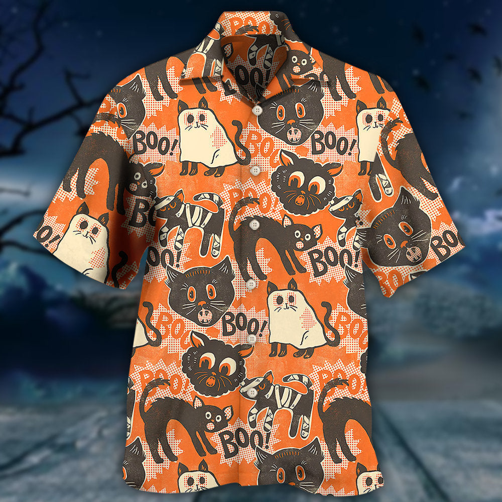 Halloween Boo Spooktacular Scaredy Cat – Hawaiian Shirt