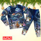 Christmas Santa Claus Family In Love Light Art Style - Pajamas Long Sleeve - Owls Matrix LTD