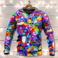 Cat Rainbow Colorful Art Style - 3D Hoodie