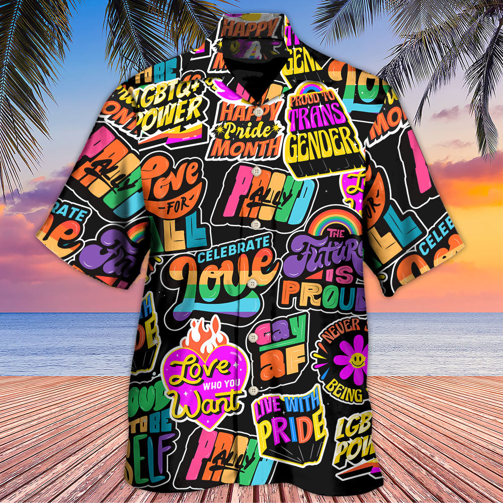 LGBT Love Is Love Rainbow Pride Design – Hawaiian Shirt