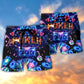 Neon Poker Casino Jackpot Style – Beach Short