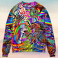 Hippie Horse Free Spirit Run Art – Sweater - Ugly Christmas Sweater