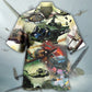 Military Helicopter Air Combat Art – Hawaiian Shirt