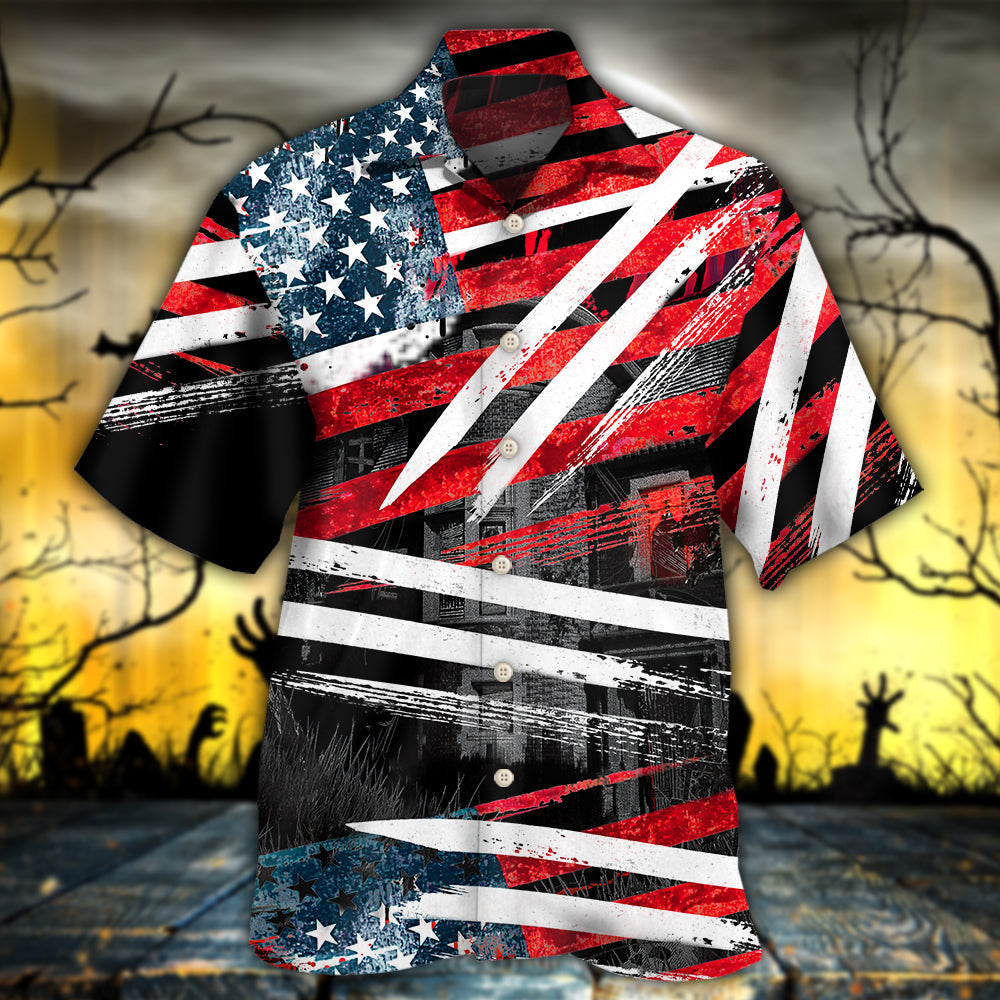 Halloween American Horror Theme Art – Hawaiian Shirt