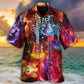 Colorful Acoustic Guitar Music Lover Art - Hawaiian Shirt