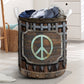 Hippie Vintage Sign Basic Style – Laundry Basket - Owls Matrix LTD