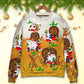 Christmas Santa Drunk Beer Funny Happy Holiday Style – Sweater - Ugly Christmas Sweater