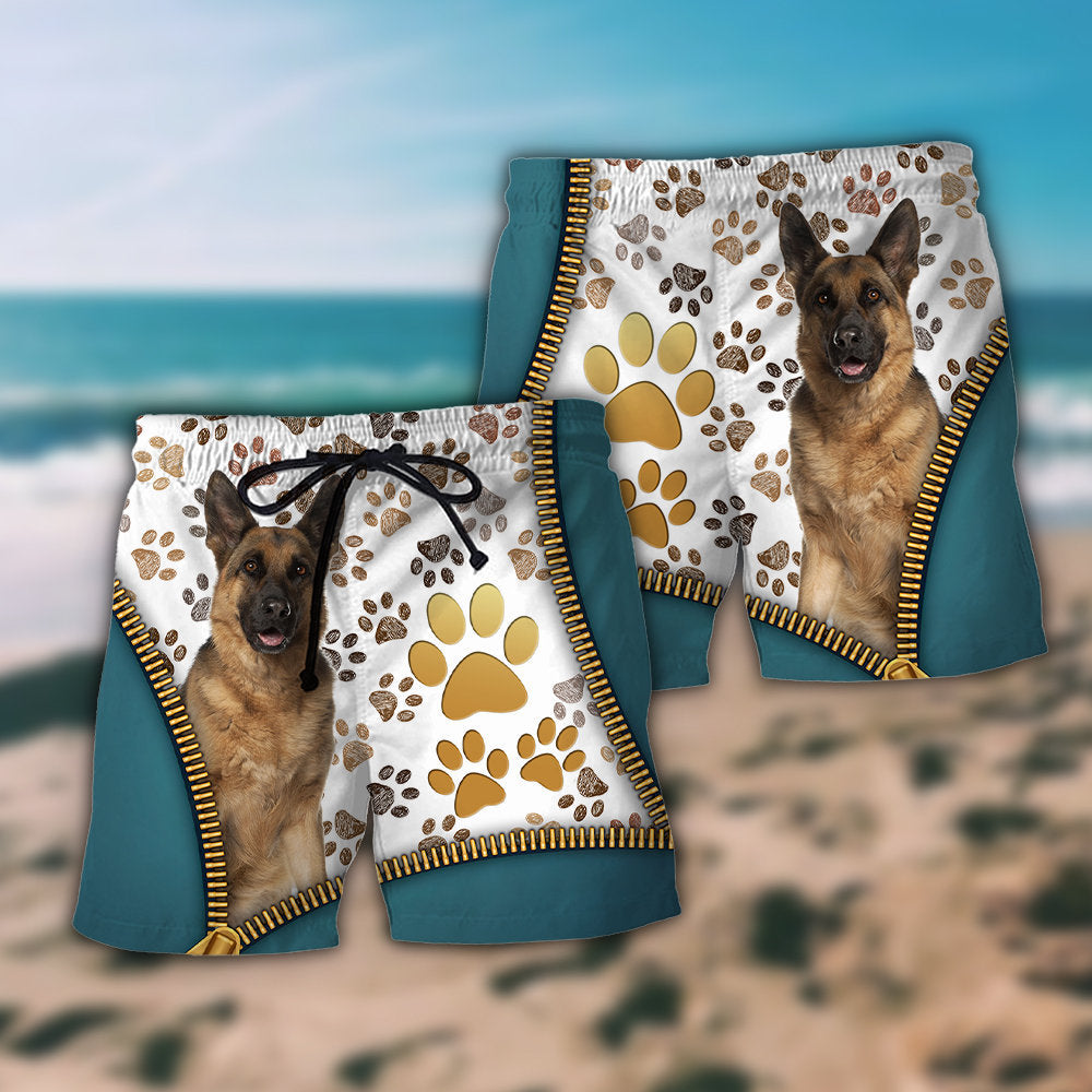 German Shepherd Cool Dog Various Style - Beach Short - Owls Matrix LTD