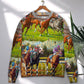 Horse Racing Dont Look Back Style – Sweater - Ugly Christmas Sweater