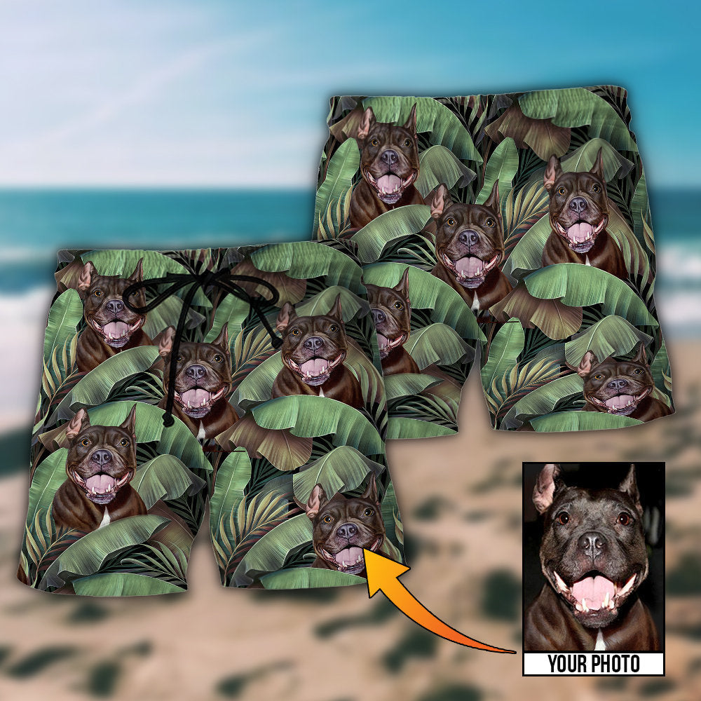Dog My Sweet Friend Custom Photo – Beach Short