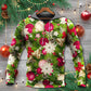 Christmas Fir Tree And Poinsettia Floral - Hoodie