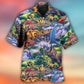 Colorful Dinosaur Creative Art – Hawaiian Shirt