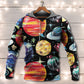 Planet Black Cosmic Art Style - Hoodie