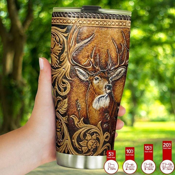 Hunting Love Deer 20 Oz Tumbler For Cozy Home Office Travel And Outdoor Drink Moments