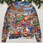 Christmas Joy Love Peace Family Laughter – Sweater - Ugly Christmas Sweater