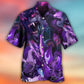 Dark Purple Dragon Lightning Fantasy - Hawaiian Shirt