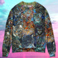 Colorful Cat Glass Art Lover – Sweater - Ugly Christmas Sweater
