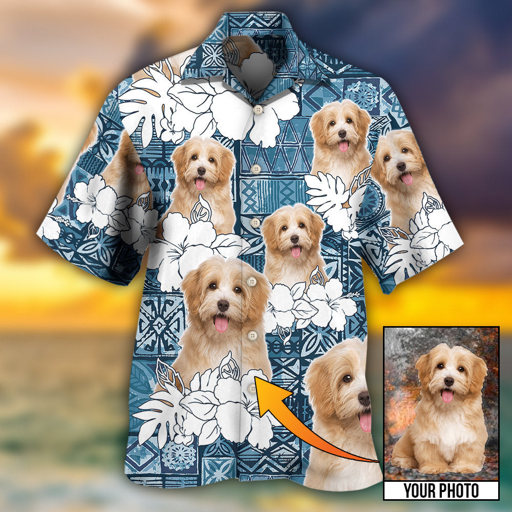 Summer Aloha Dog Custom Photo - Hawaiian Shirt